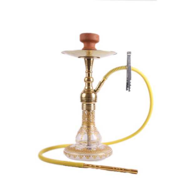 Kompakt Manolya Desenli Nargile Takımı - YT SHISHA