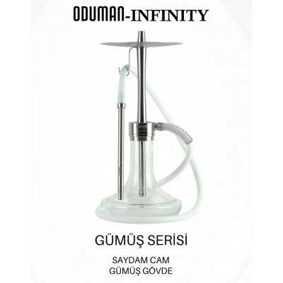 Oduman İnfinity Çelik Gövde Şeffaf Şişe - YT SHISHA