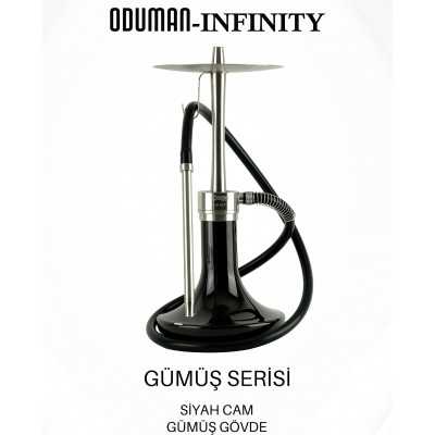 Oduman Çelik Gövde Siyah Şişe Nargile - YT SHISHA