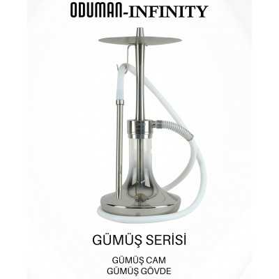 Oduman İnfinity Çelik Gövde Silver Şişe - YT SHISHA