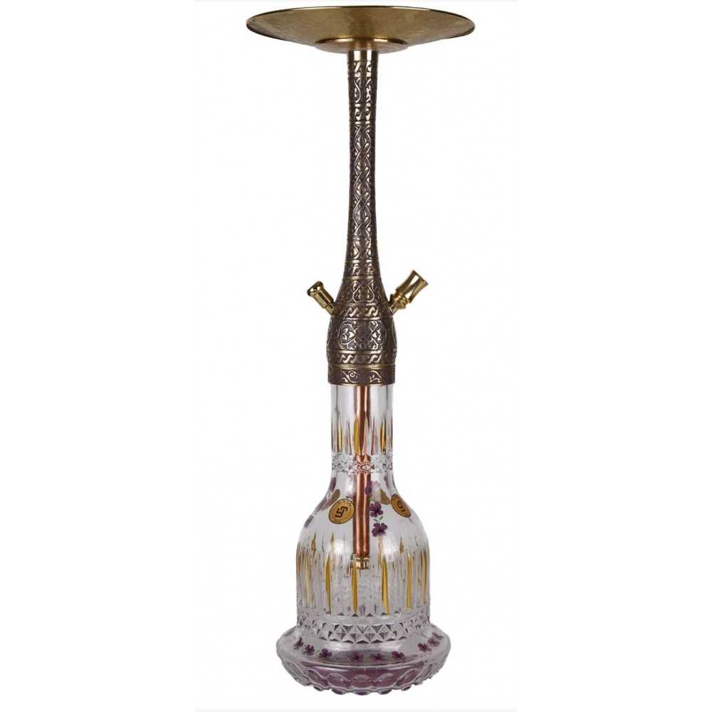 Şehzade Vidalı Pirinç Döküm Nargile Takımı - YT SHISHA