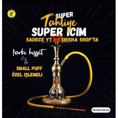 Kompakt Manolya Desenli Nargile Takımı - YT SHISHA