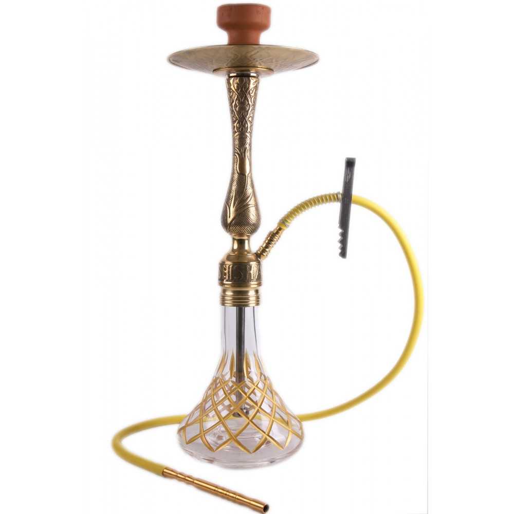 Tulip Puff Altın Kesme Nargile Takımı - YT SHISHA