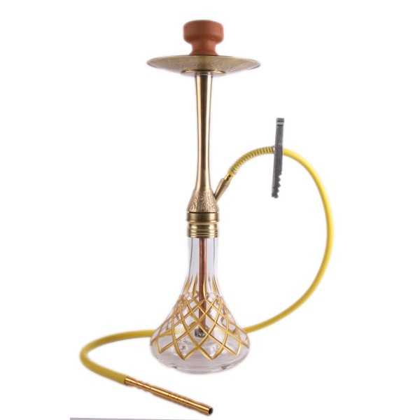 Master Altın Kesme Pirinç Döküm Nargile Takımı | YT SHISHA
