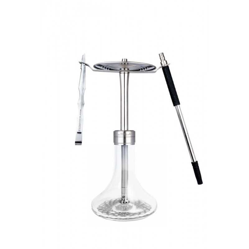 Wholesale hookah | E24 Big Boss Pro X 4 - Steel Series Silver | MR EDS Hookah Sets | YT SHISHA Fethiye
