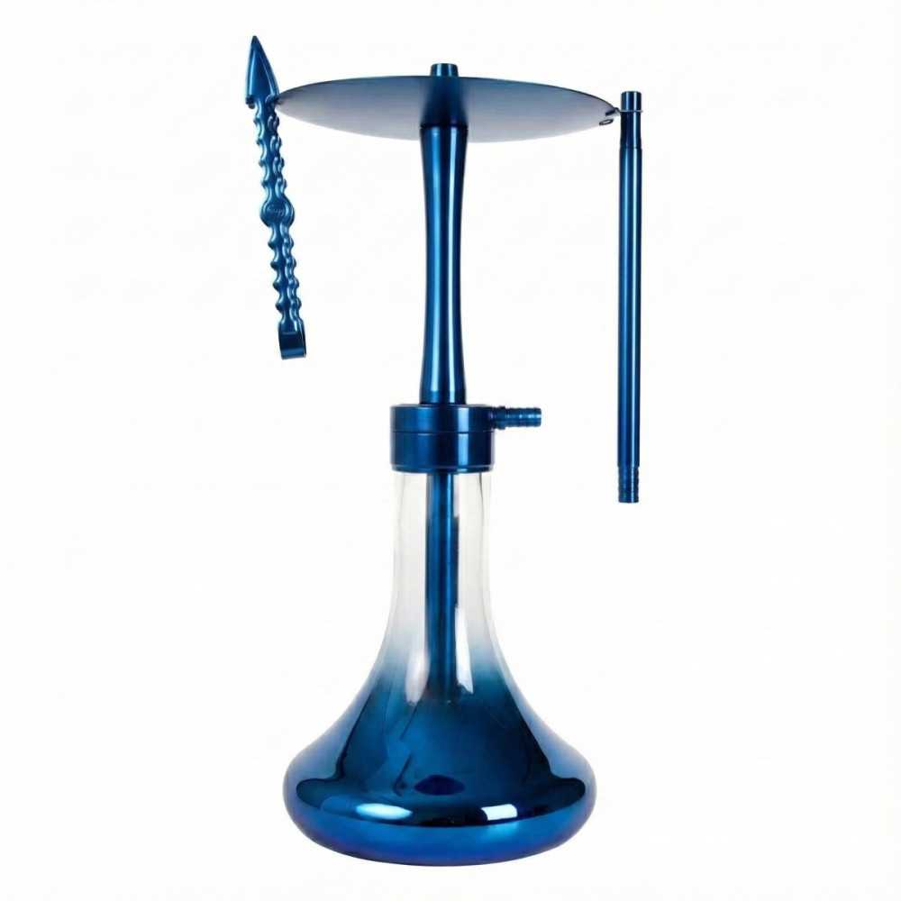 Çelik Nargile Takımı YT Ballı Titanyum Blue - YT SHISHA