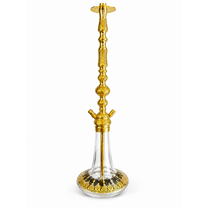 XL Cafe Style Hookah - Premium Brass Hookah | YT SHISHA