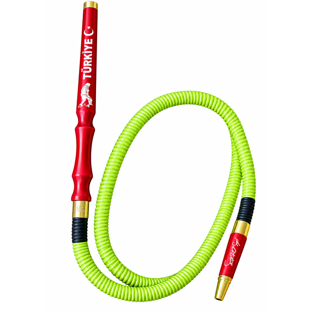 Atatürk Kocatepe Türkiye Hookah Hose – Red & Green