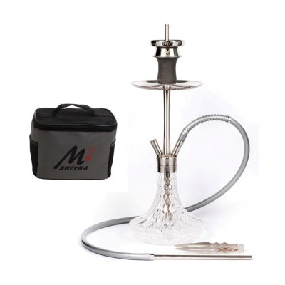 Premium MIDI CAFE 7 SILVER Hookah | YT SHISHA