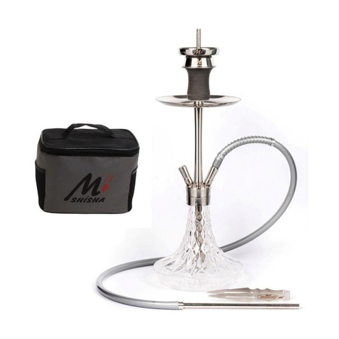 Premium MIDI CAFE 7 SILVER Hookah | YT SHISHA