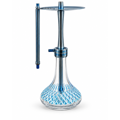 Ballı 2 Blue Cutting Stainless Steel Hookah | YT SHISHA