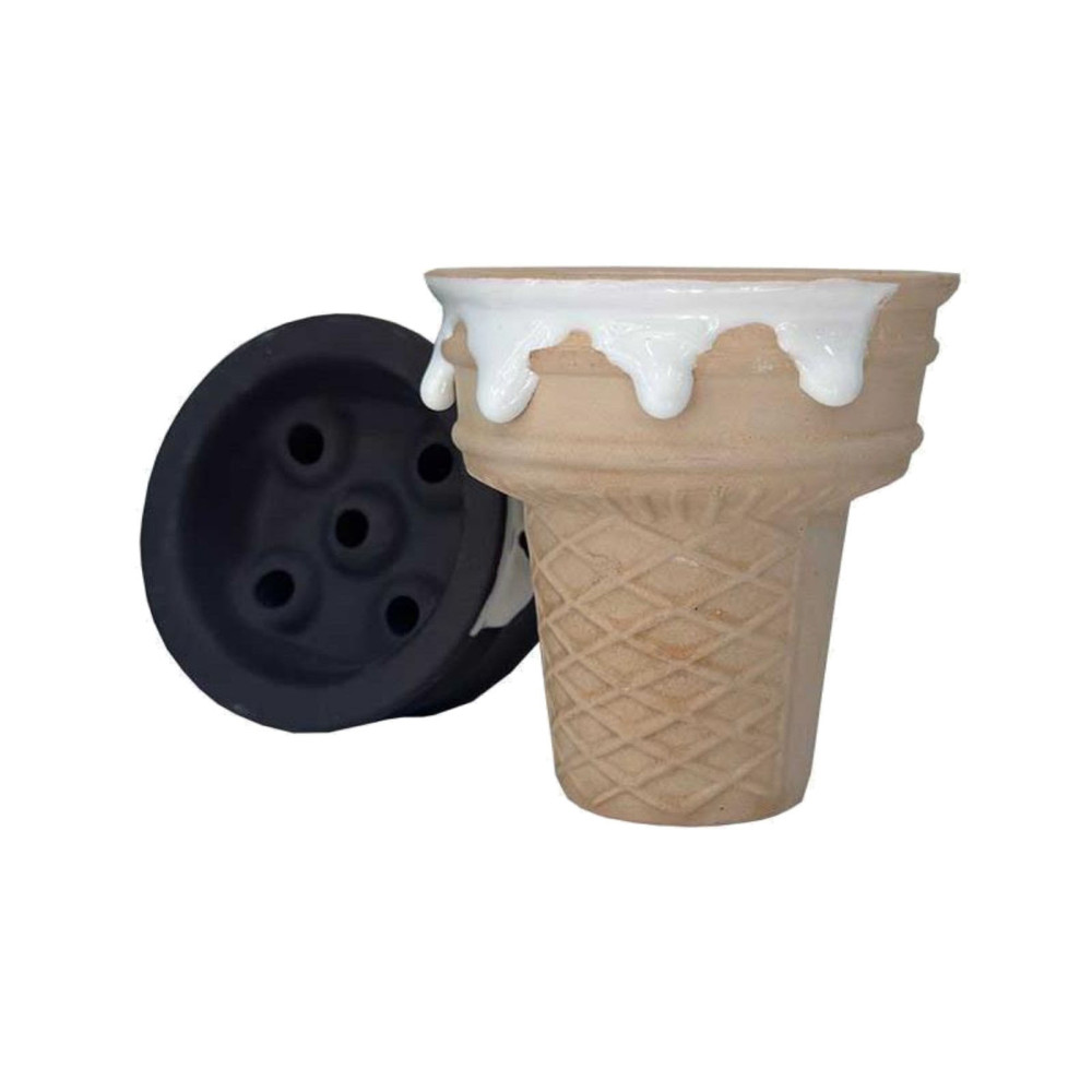 LL 251-7 BLACK CONE HOOKAH BOWL | YT SHISHA