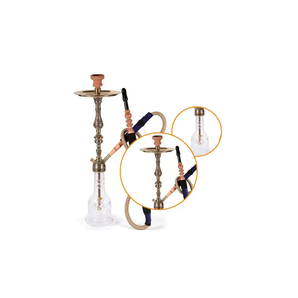 Elmas Battal Kahveci Locking Hookah Set | YT SHISHA